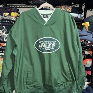 Vintage NFL New York Jets Pullover Jacket Size Large